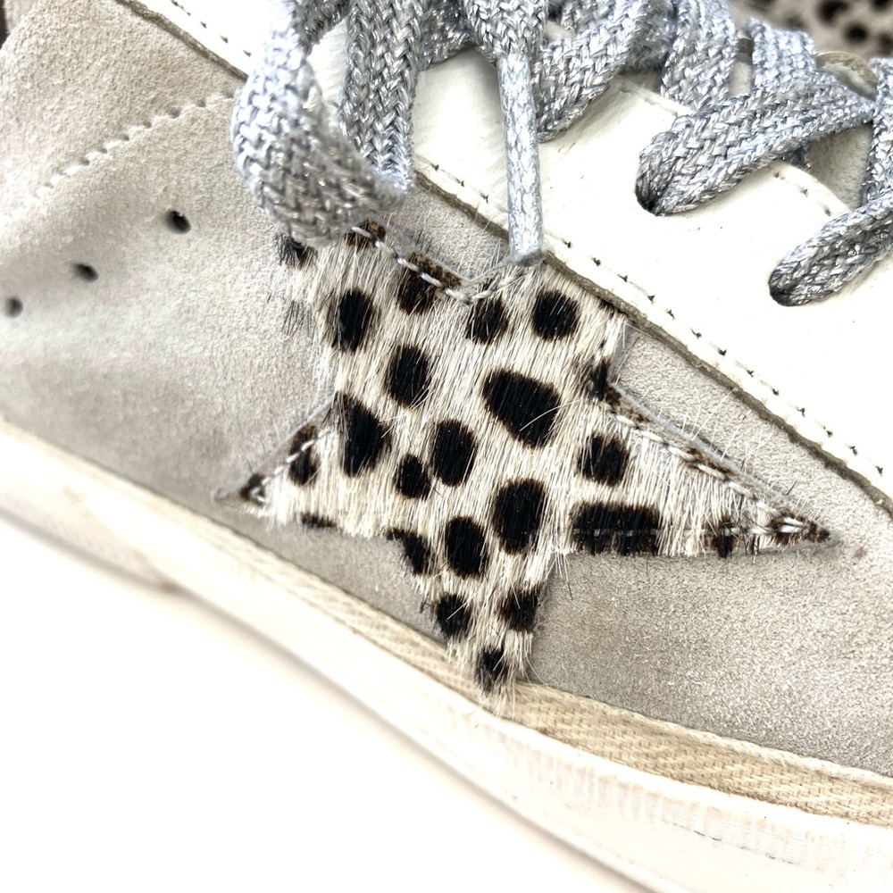 Golden Goose GGDB May Grey Suede Low Top Sneakers Women's - Picture 9 of 14